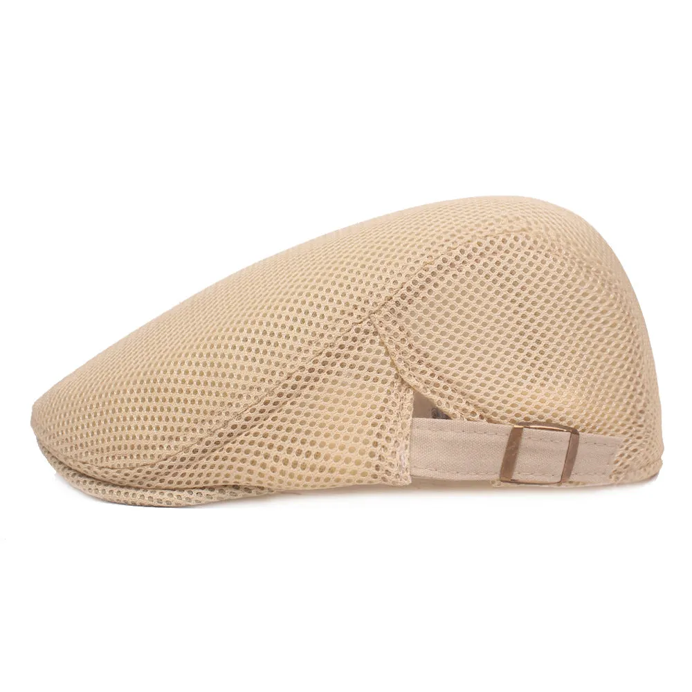 Mesh Breathable Adjustable Beret Cap