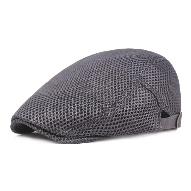 Mesh Breathable Adjustable Beret Cap