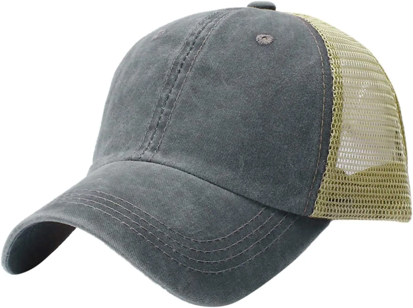 Mesh Plain Adjustable Dad Hats Cap for Men Women Baseball Caps Driving Cap Black Polo Snapback Blank Breathable Low Profile