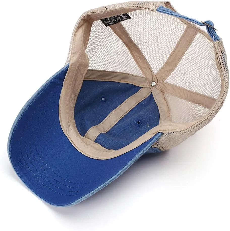 Mesh Plain Adjustable Dad Hats Cap for Men Women Baseball Caps Driving Cap Black Polo Snapback Blank Breathable Low Profile