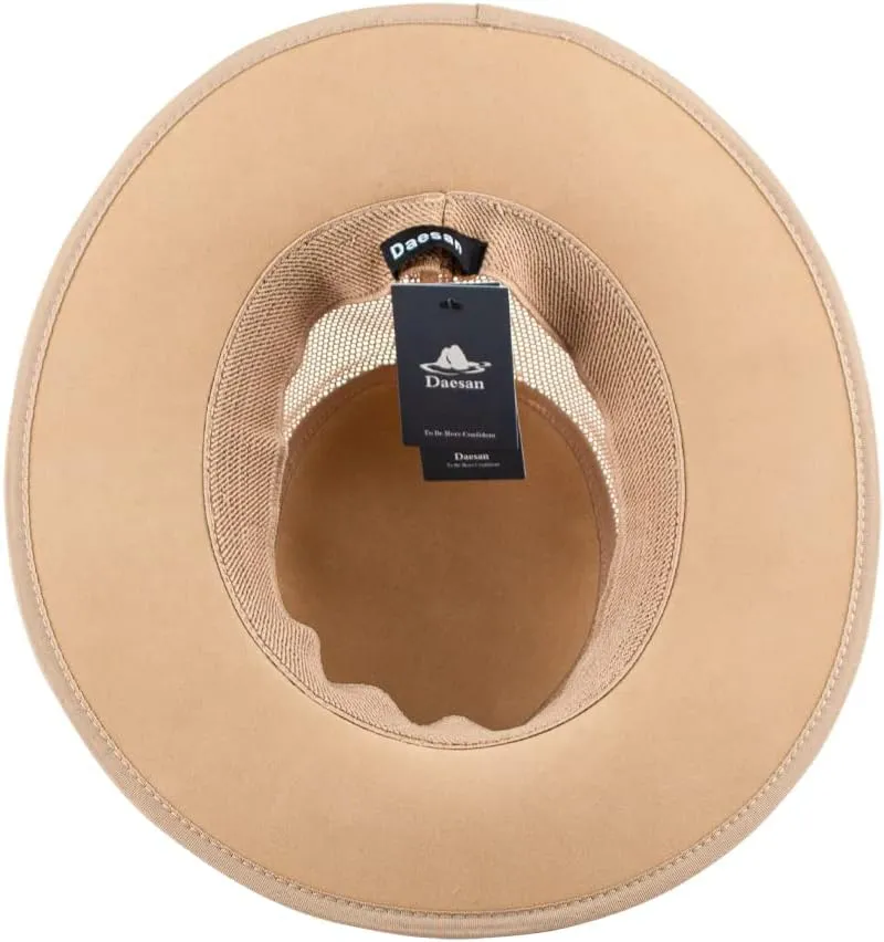 Mesh Safari Hat for Men Soaker Golf Sun Hats Summer Wide Brim Outback Cap