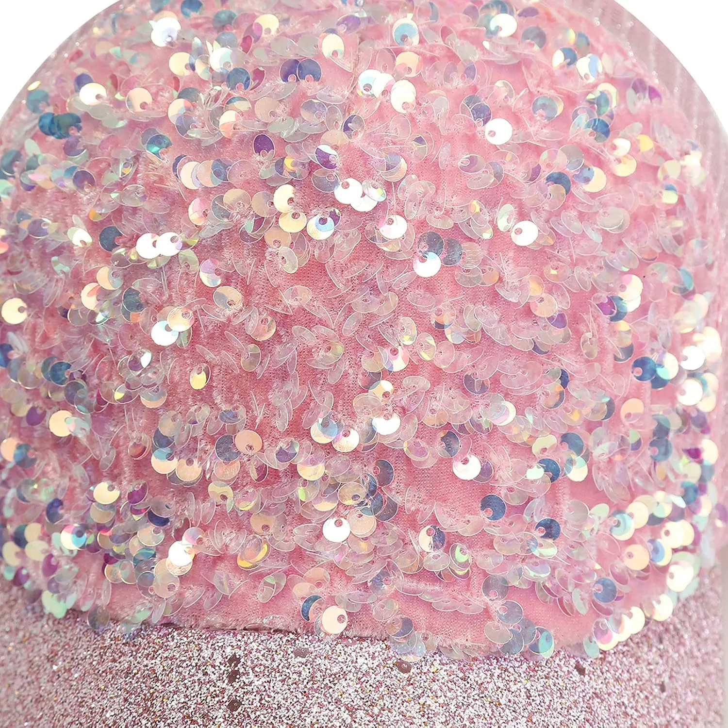 Messy Bun Ponytail Sports Baseball Cap Sequin Glitter Dad Hat for Men Women Vintage Plain Trucker Hat