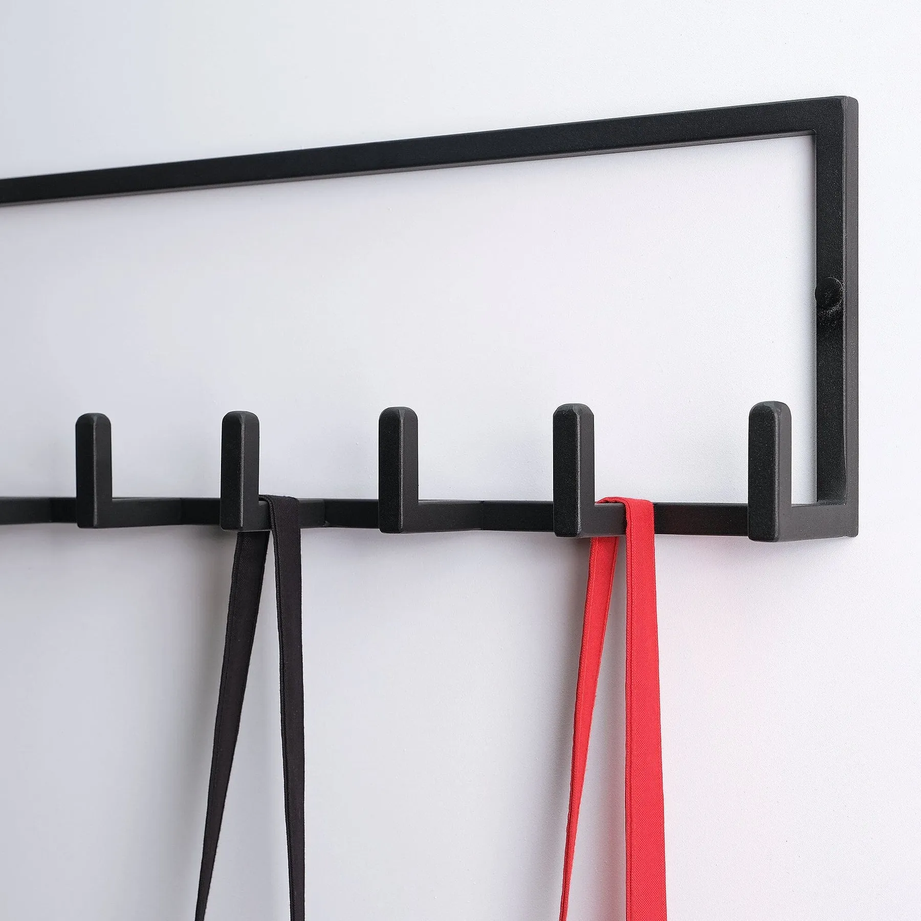 Metal Coat Rack Wall Mounted – Multi-Hook Hanging Rack for Coats, Bags & Hats – Easy Install, Rust-Resistant, Indoor & Outdoor Use