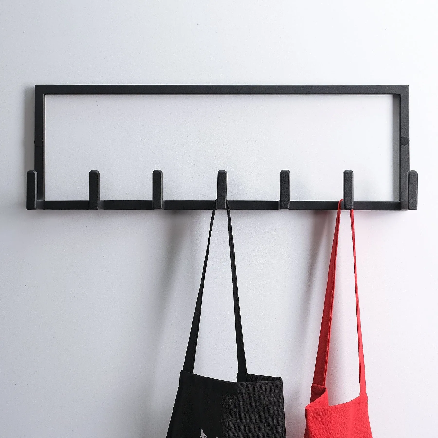 Metal Coat Rack Wall Mounted – Multi-Hook Hanging Rack for Coats, Bags & Hats – Easy Install, Rust-Resistant, Indoor & Outdoor Use