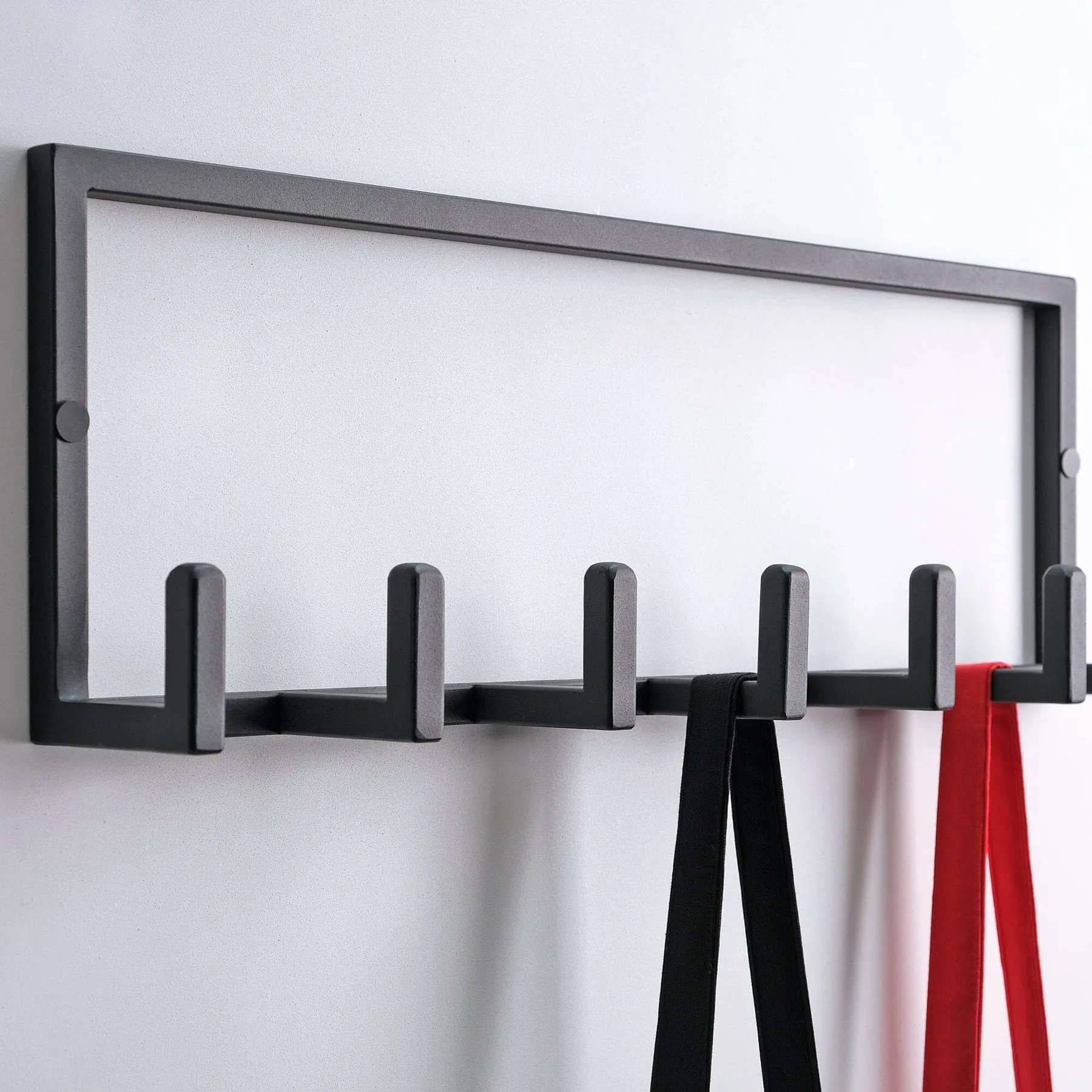 Metal Coat Rack Wall Mounted – Multi-Hook Hanging Rack for Coats, Bags & Hats – Easy Install, Rust-Resistant, Indoor & Outdoor Use