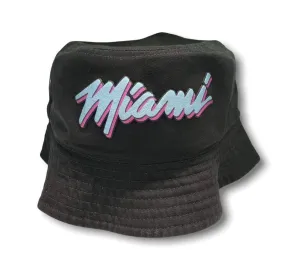 Miami Metallic Bucket Fitted Hat