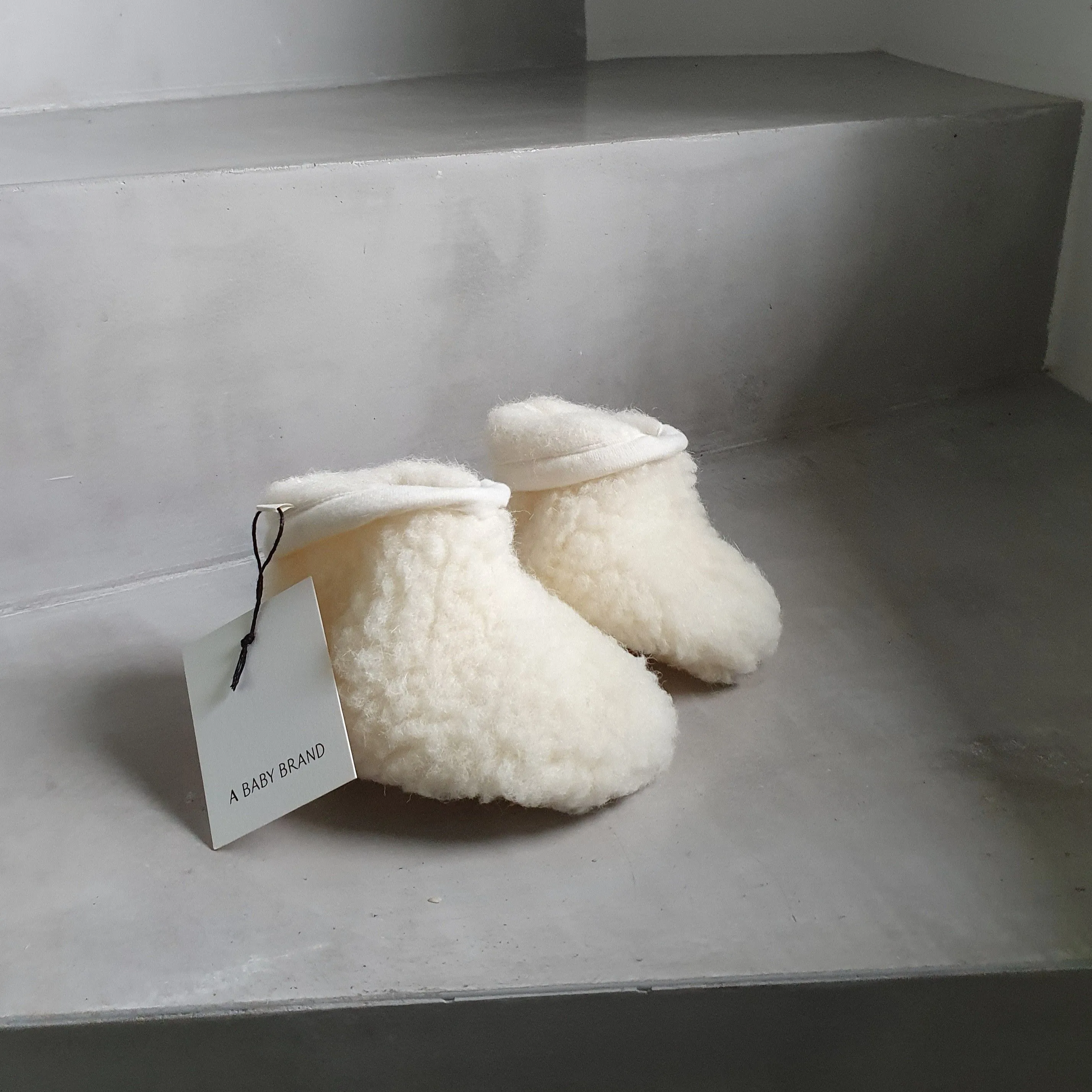 Milk Pure Wool Baby Booties