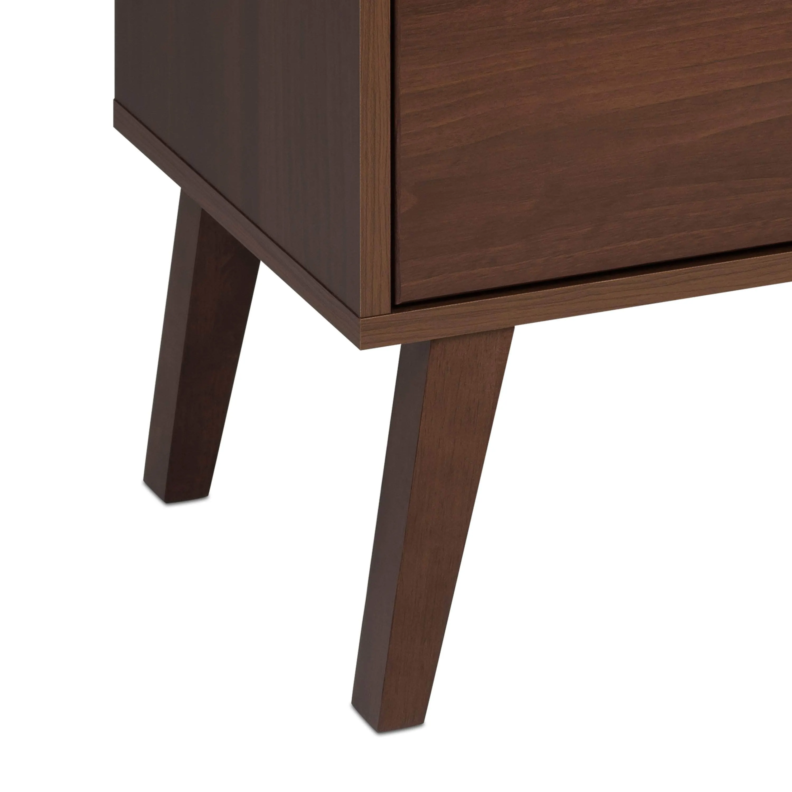 Milo Mid-Century 4 Drawer Chest with Door - Available in 4 Colours