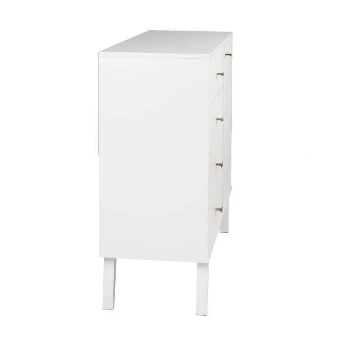 Milo Mid-Century 4 Drawer Chest with Door - Available in 4 Colours