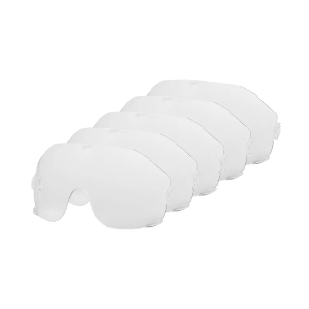 Milwaukee 48731450A 5 Pack Clear BOLT Visor Universal Replacement Lens