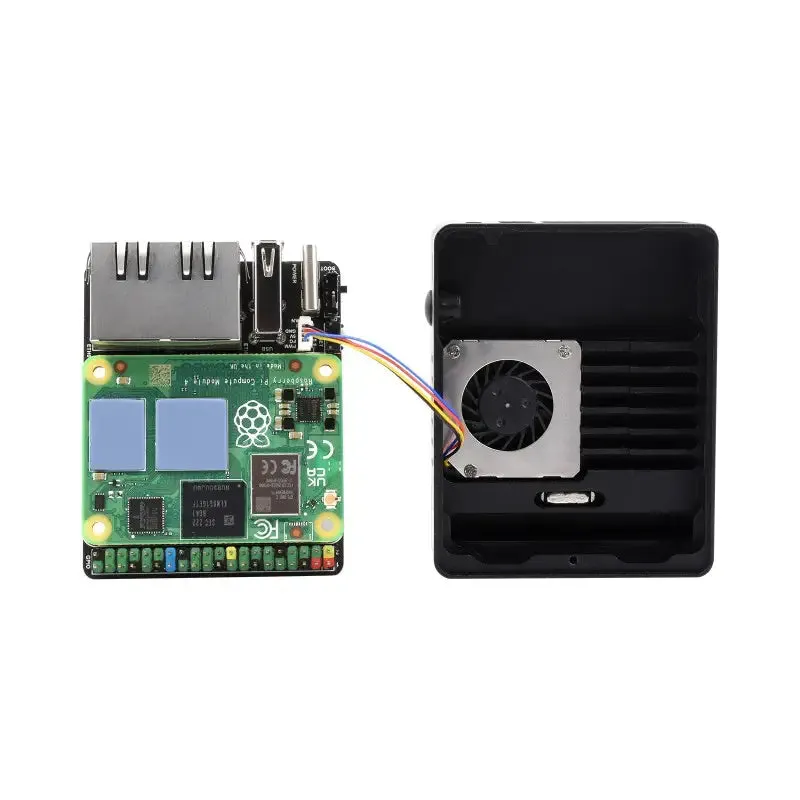 Mini Dual Gigabit Ethernet Base Board for RPi CM4 (Base Board   Case   US Plug)
