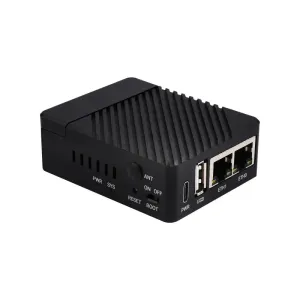 Mini Dual Gigabit Ethernet Base Board for RPi CM4 (Base Board   Case   US Plug)