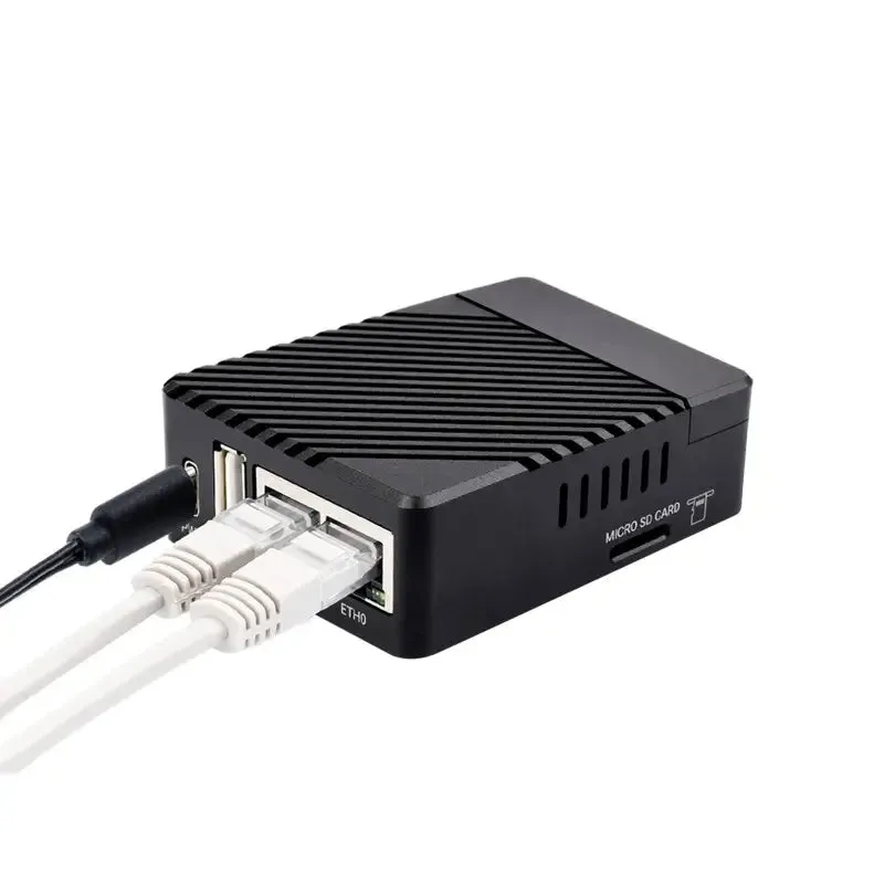 Mini Dual Gigabit Ethernet Base Board for RPi CM4 (Base Board   Case   US Plug)
