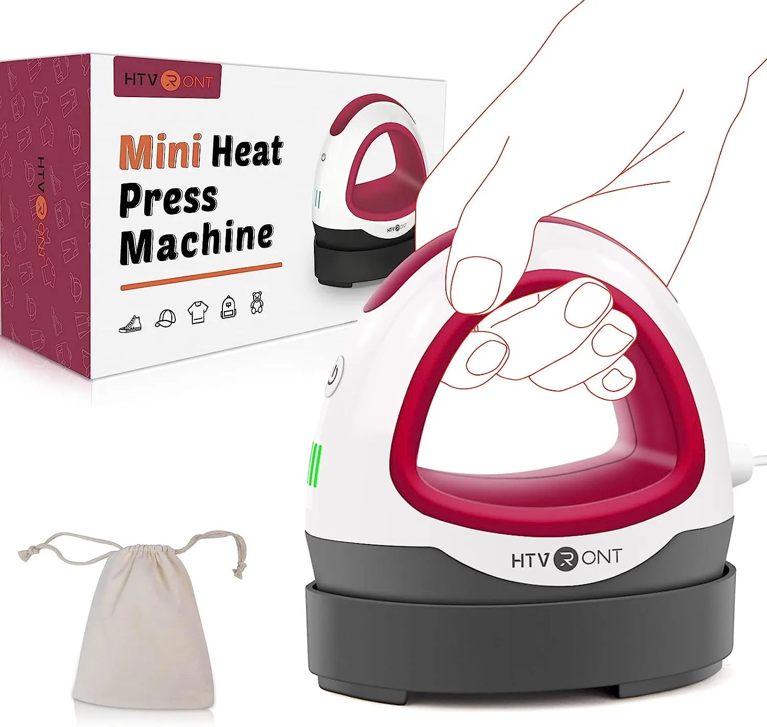 [Mini Heat Press Bundle] Mini Heat Press Machine   Sublimation & HTV Sheets Bundle ≥$60