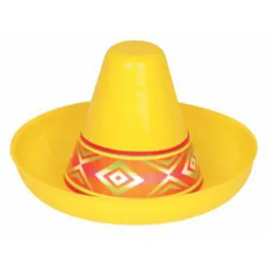 Mini Yellow Plastic Sombrero.