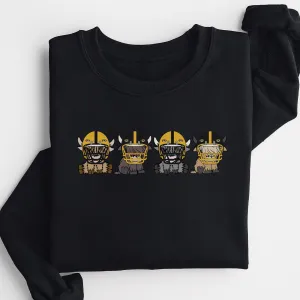Missouri Tigers Football Highland Cow Football Team Football Lovers Gift Unisex Crewneck Hoodie Sweatshirt