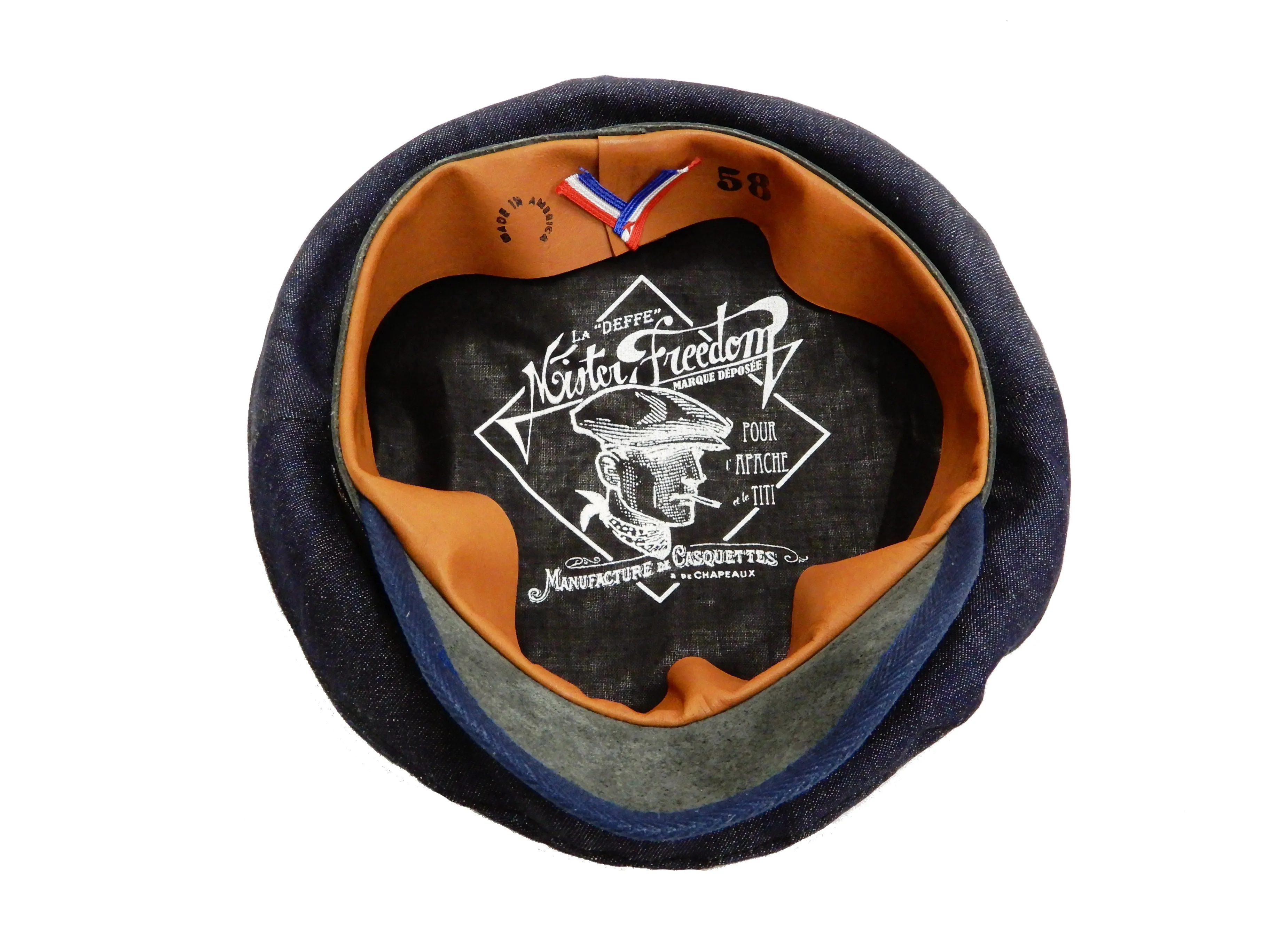 Mister Freedom Sugar Cane ROADSTEADER Cap Men's Denim Nautical Hat SC02566