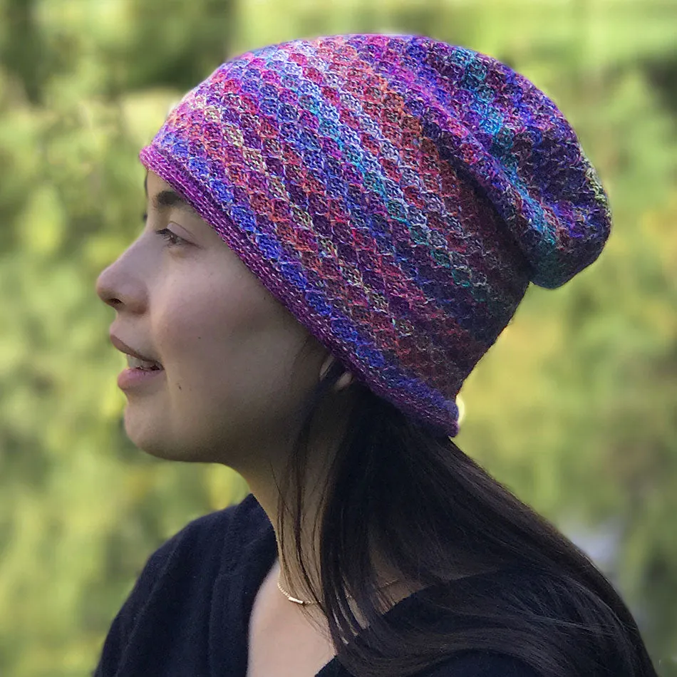 Mixed Color Alpaca Hat- Mosaic