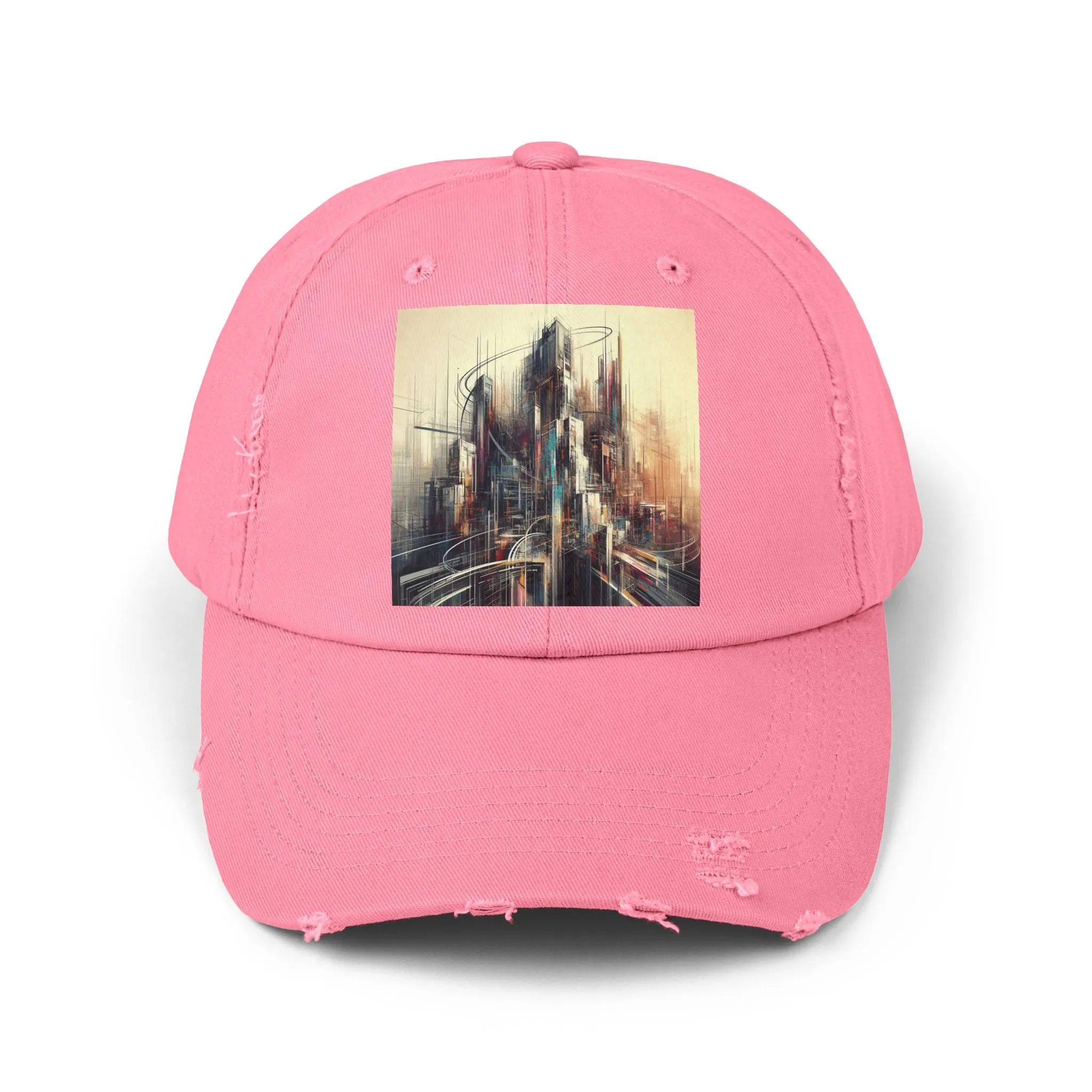 Modern life and buildings Unisex Distressed Cap