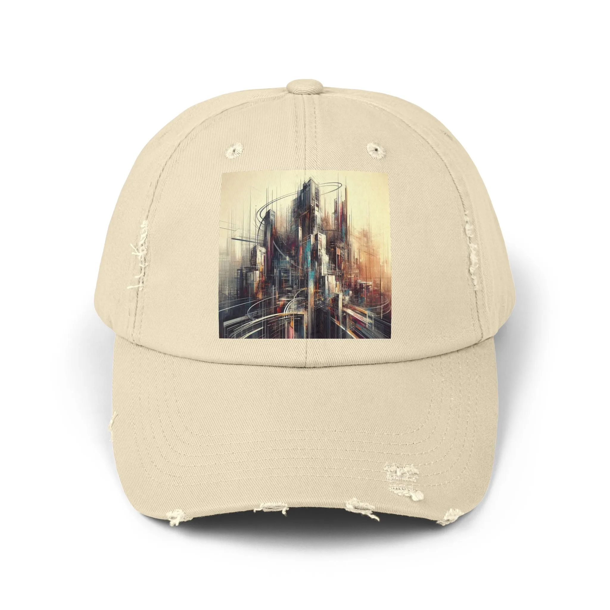 Modern life and buildings Unisex Distressed Cap