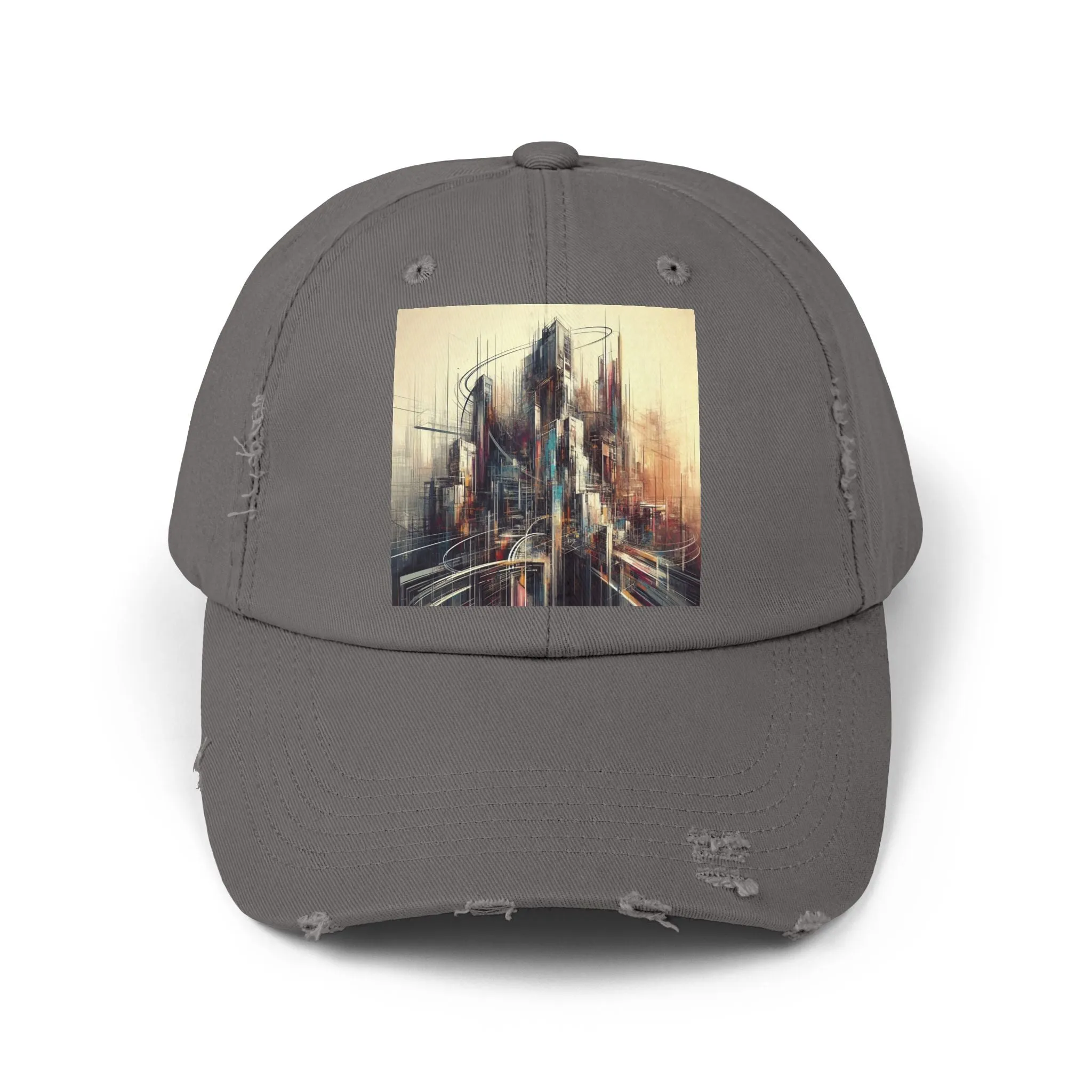 Modern life and buildings Unisex Distressed Cap