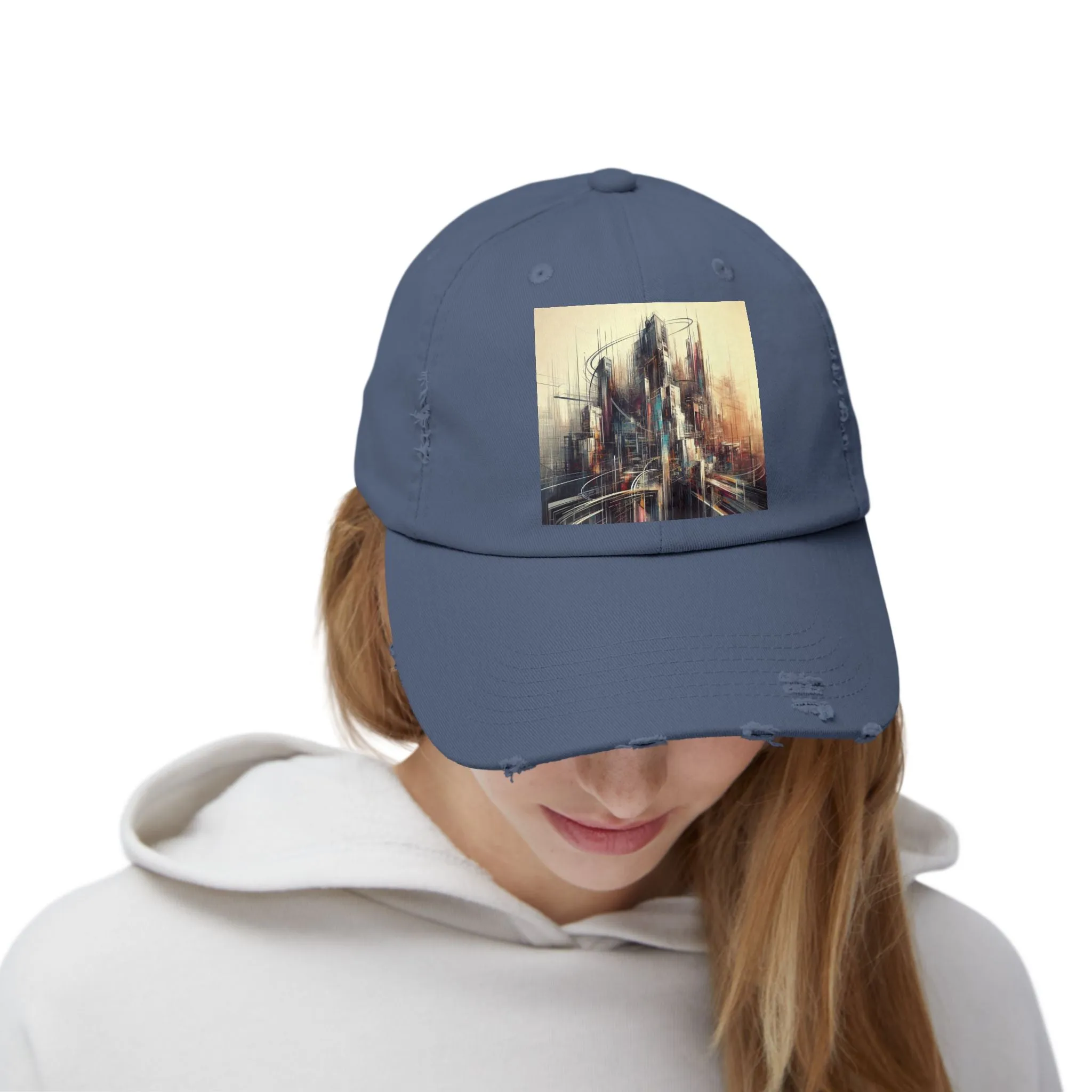 Modern life and buildings Unisex Distressed Cap