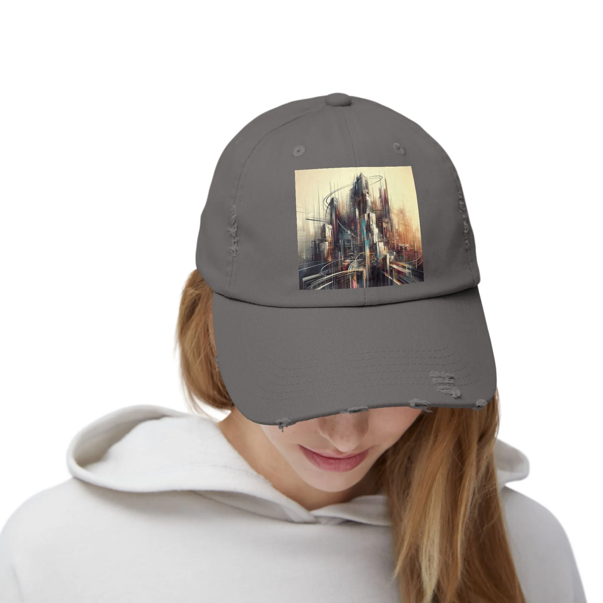 Modern life and buildings Unisex Distressed Cap