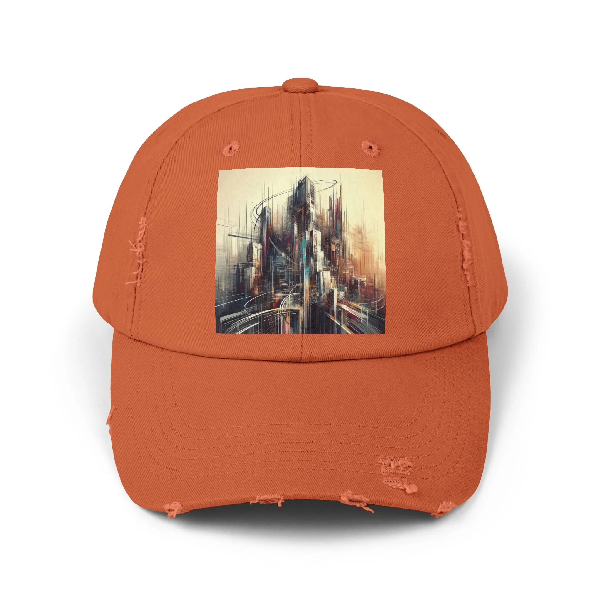Modern life and buildings Unisex Distressed Cap