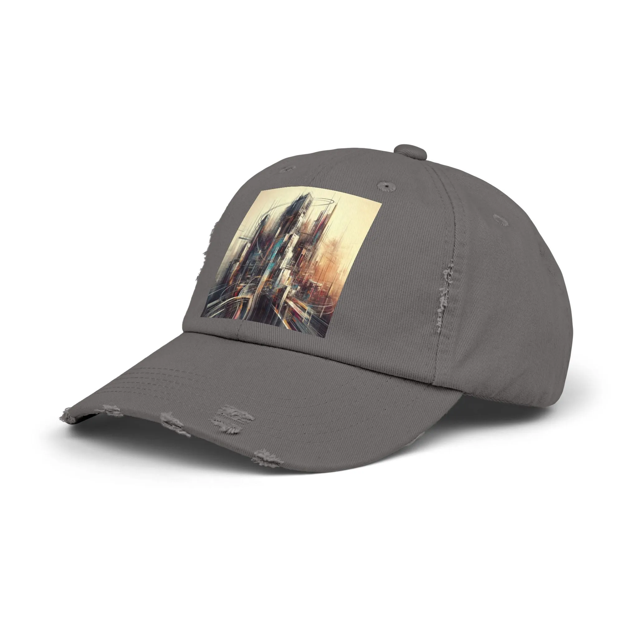 Modern life and buildings Unisex Distressed Cap