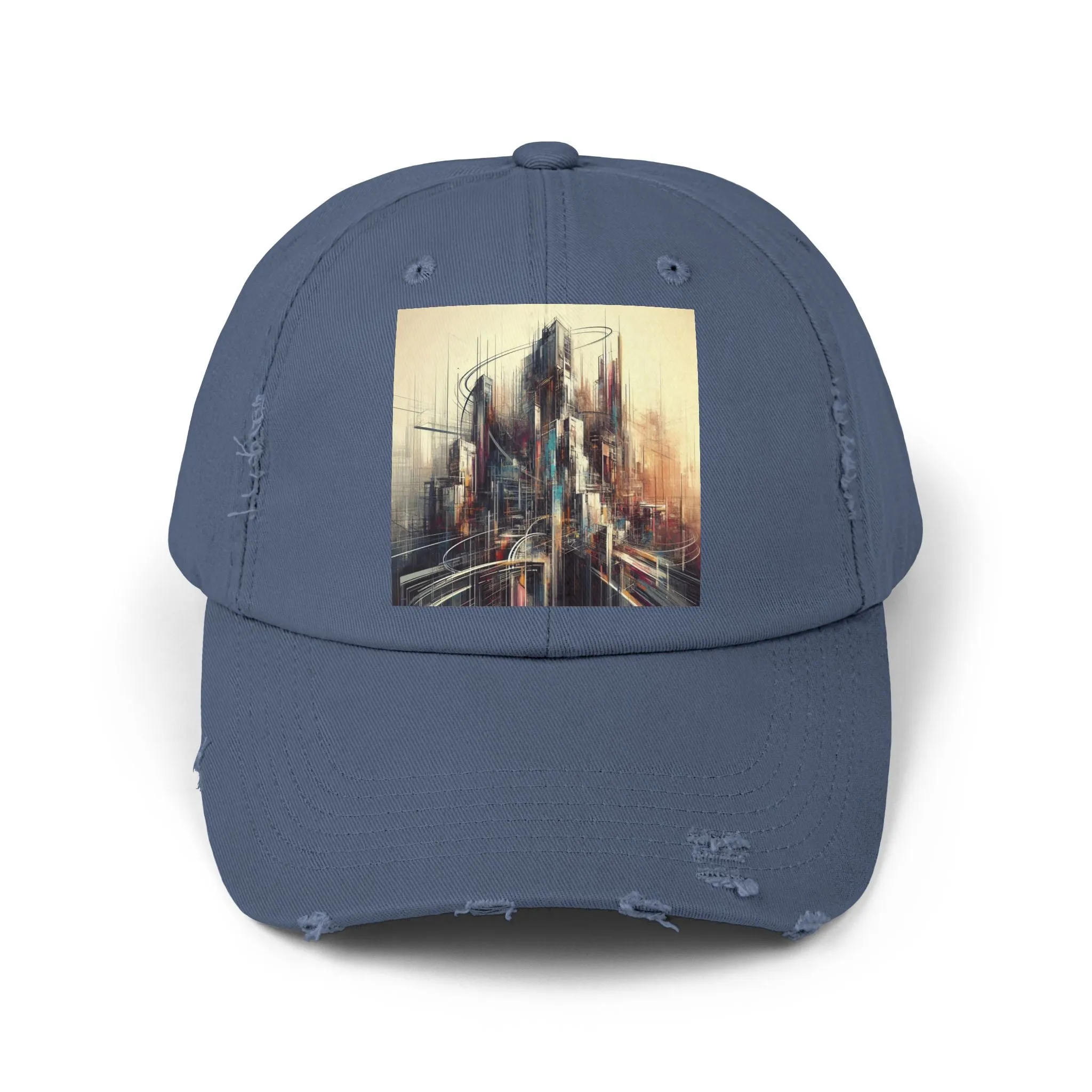 Modern life and buildings Unisex Distressed Cap