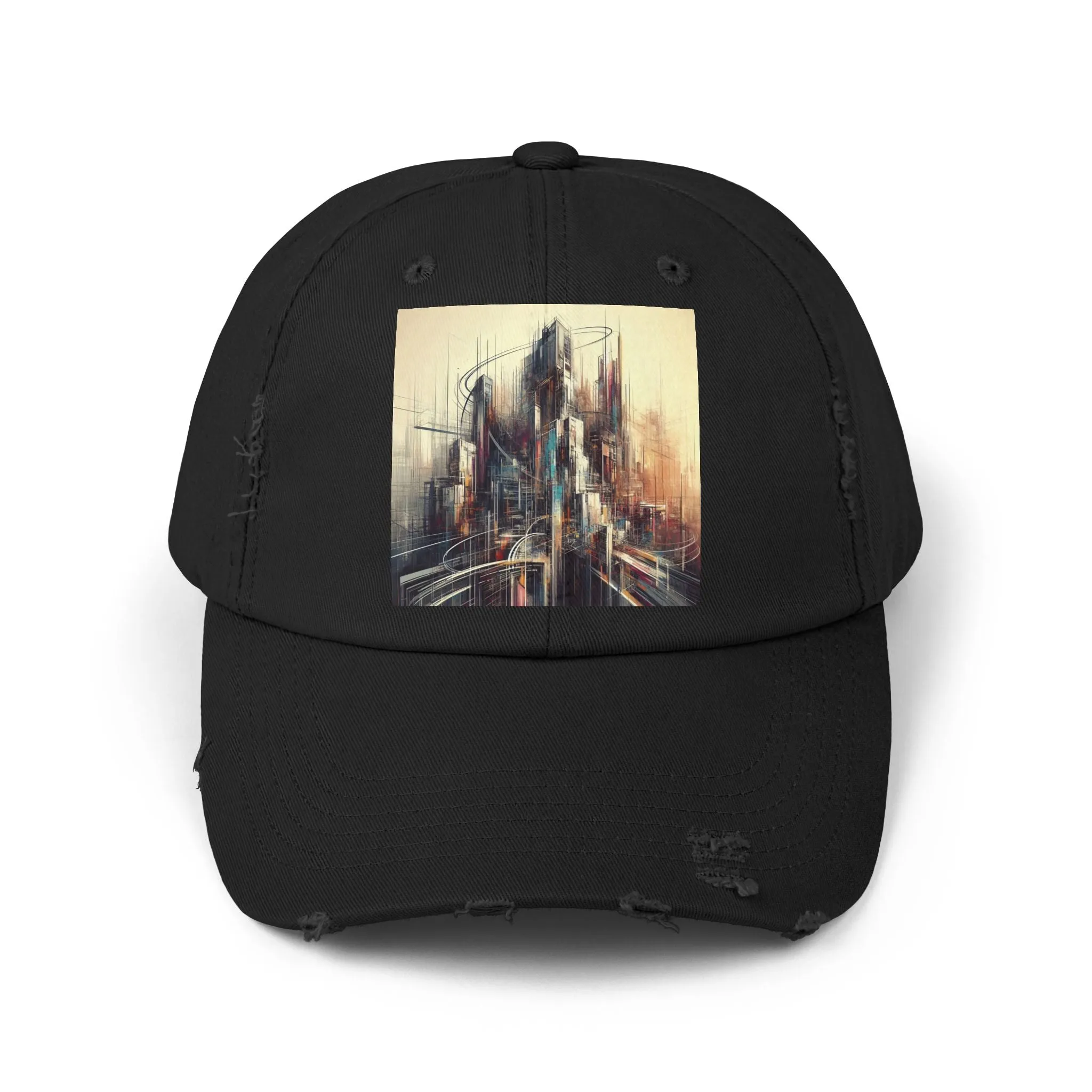 Modern life and buildings Unisex Distressed Cap