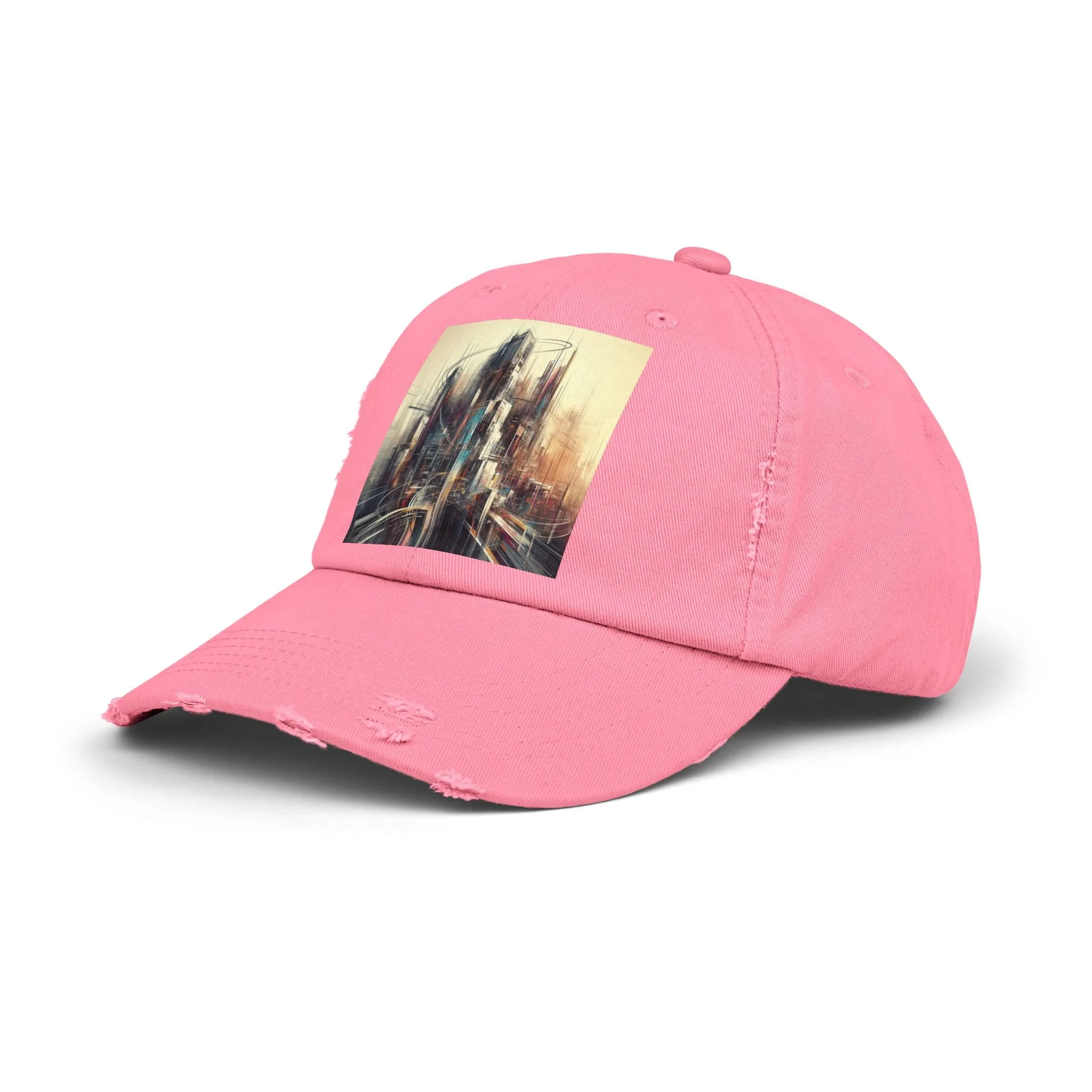 Modern life and buildings Unisex Distressed Cap