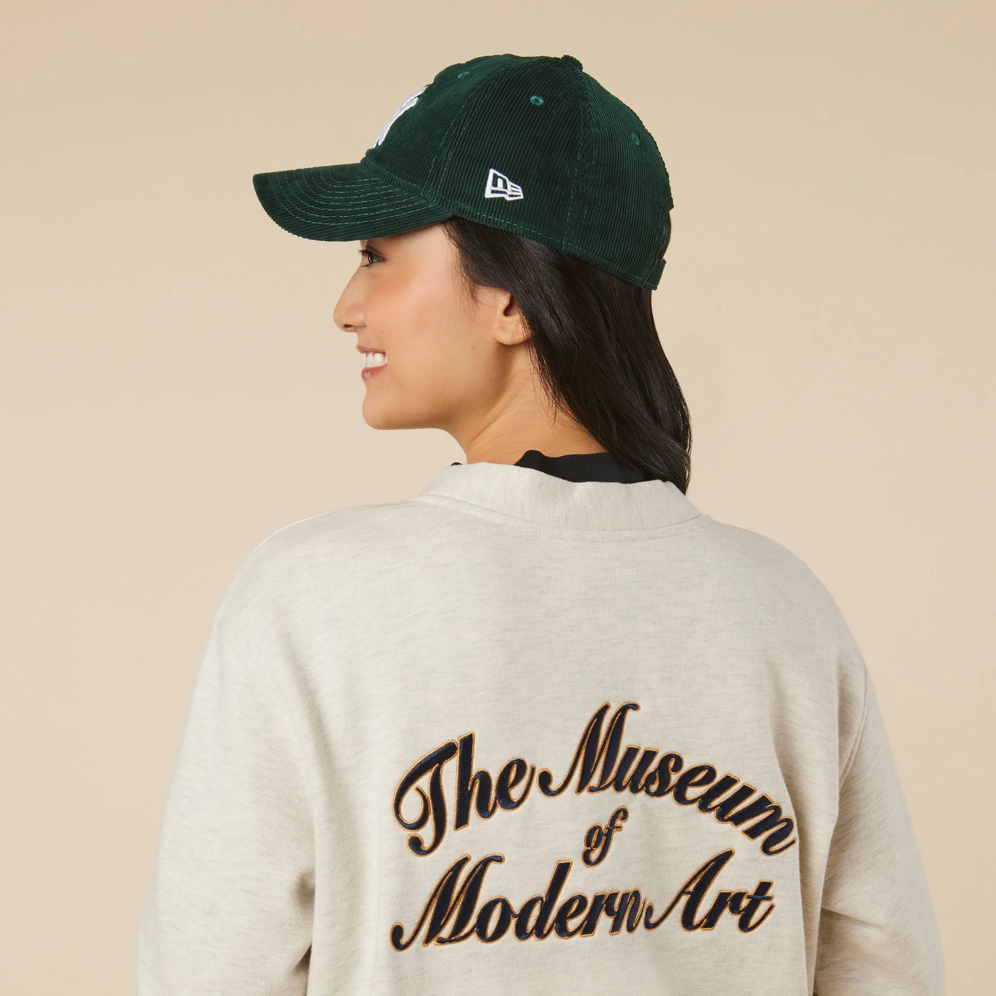MoMA NY Yankees 9TWENTY Corduroy Adjustable Baseball Cap - Dark Green
