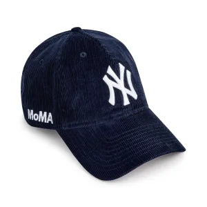 MoMA NY Yankees 9TWENTY Corduroy Adjustable Baseball Cap - Midnight Navy