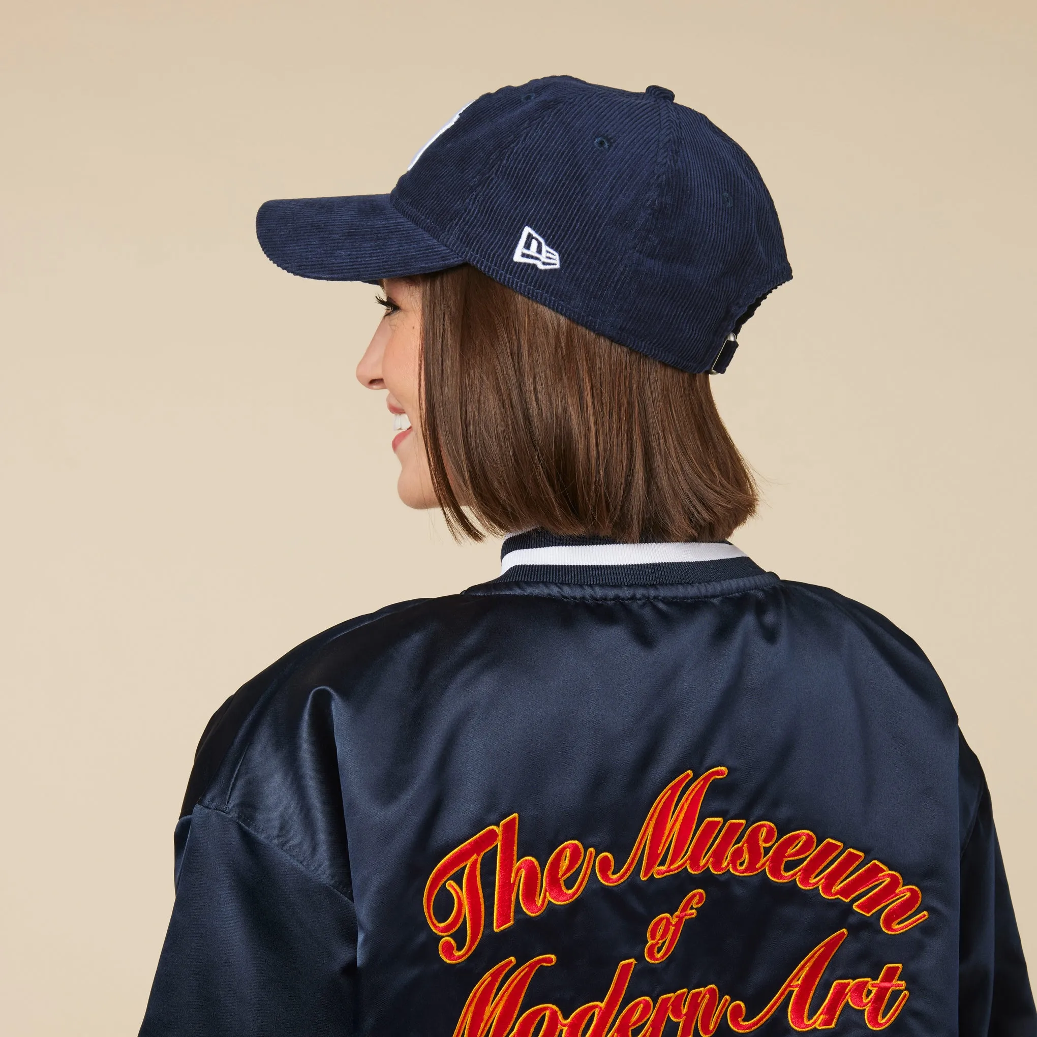 MoMA NY Yankees 9TWENTY Corduroy Adjustable Baseball Cap - Midnight Navy
