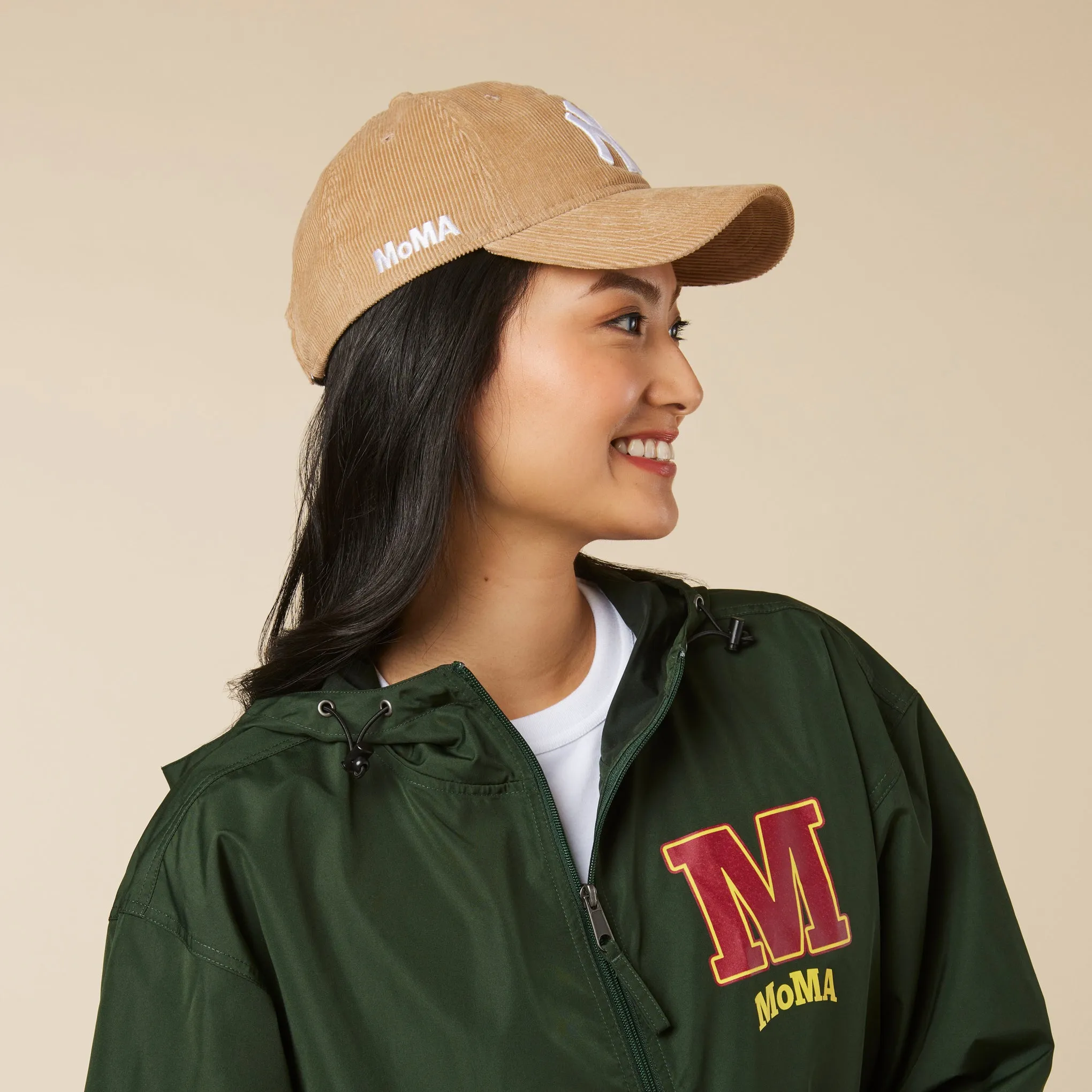 MoMA NY Yankees 9TWENTY Corduroy Adjustable Baseball Cap - Wheat