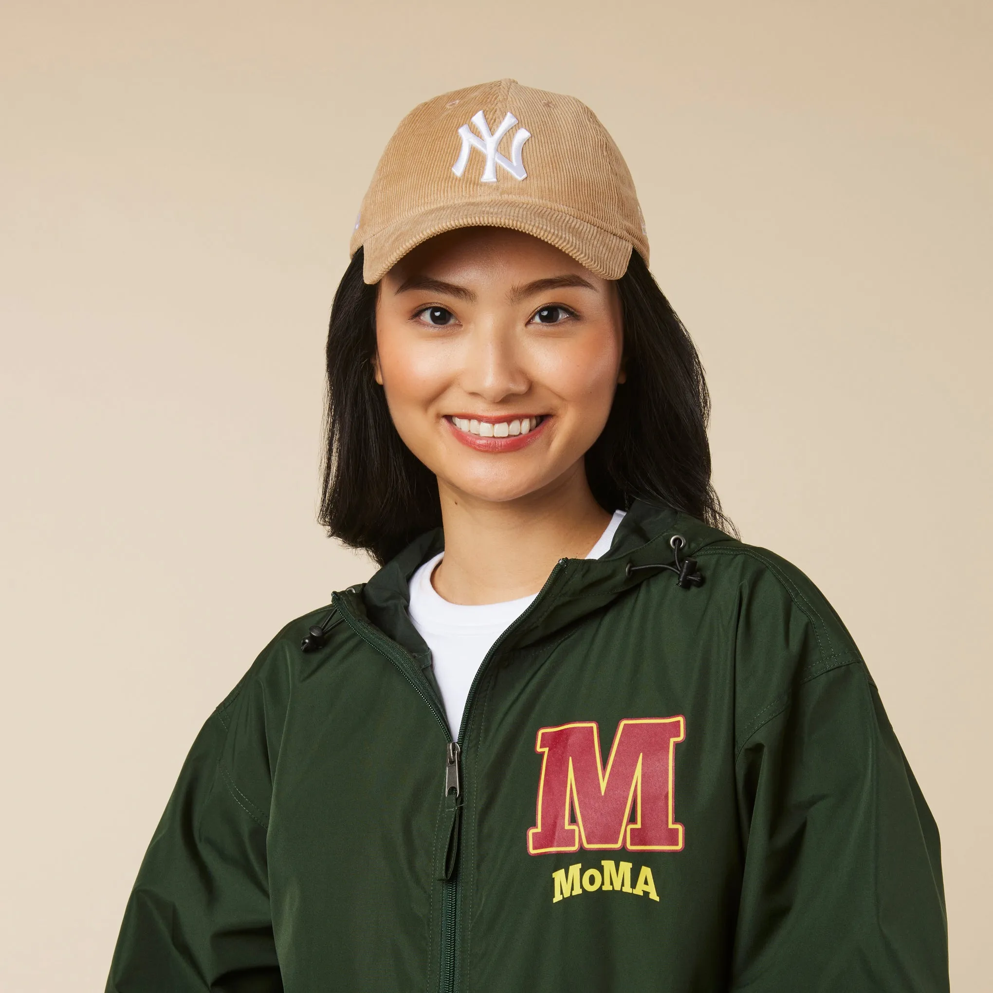 MoMA NY Yankees 9TWENTY Corduroy Adjustable Baseball Cap - Wheat