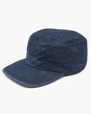 Momotaro Jeans SJ002 Denim Worker Style Hat - Indigo