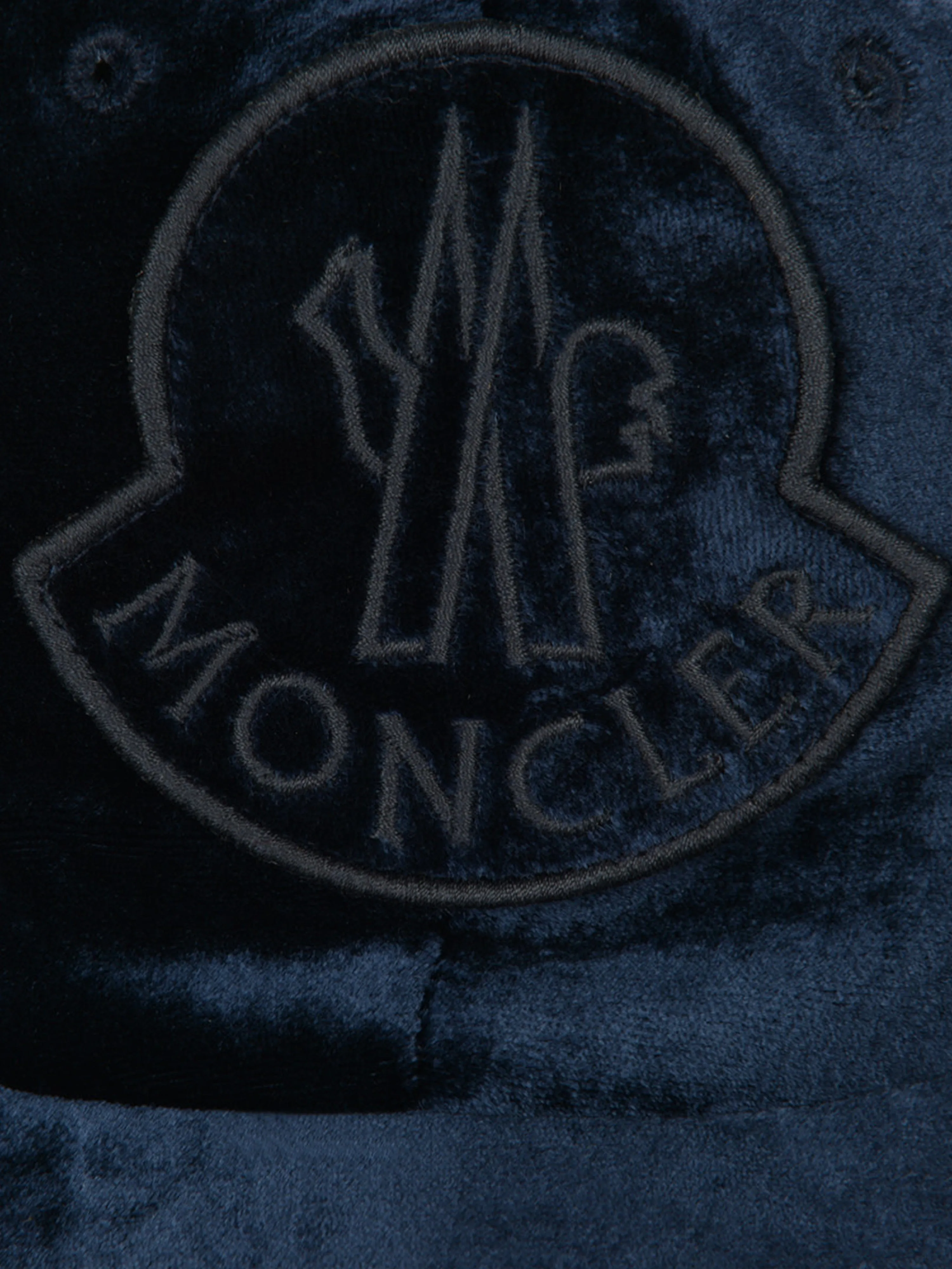Moncler Enfant Velvet Logo Cap