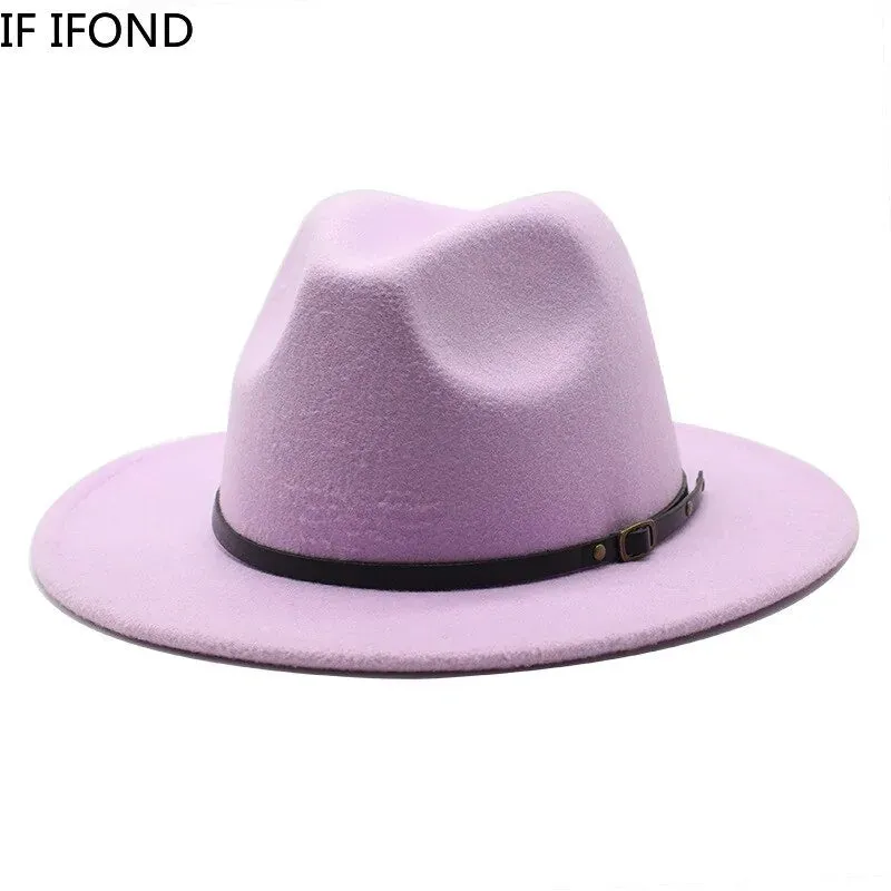 Multicolor Wool Jazz Hats