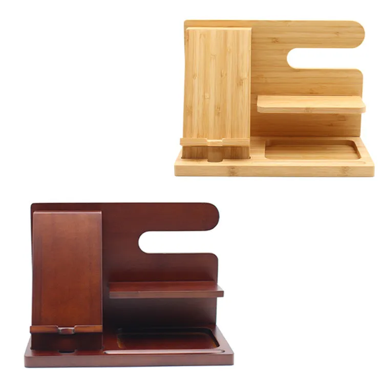 Multifunctional Desktop Stand Bamboo And Wood Creativity | Brodtica.com