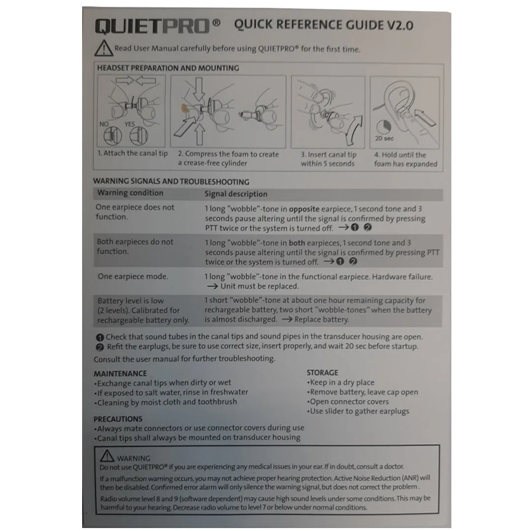 Nacre Quietpro Tactical Headset