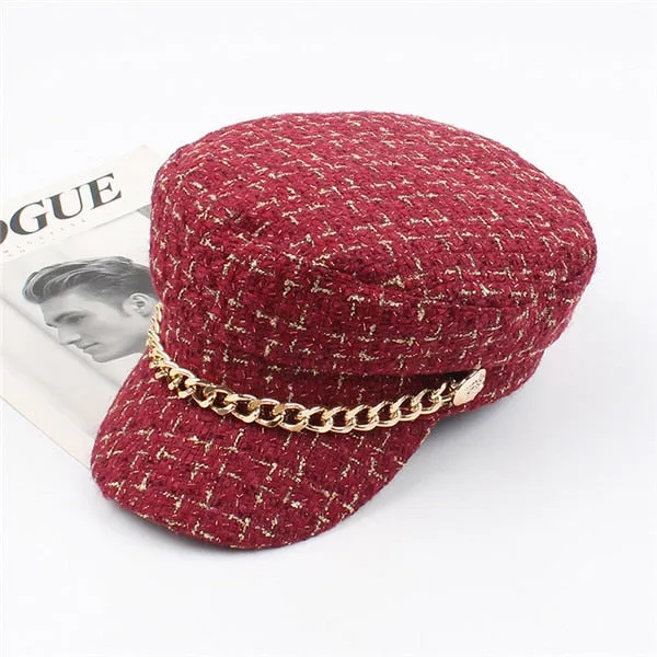 Nala Tweed Newsboy Hat - 3 Colors