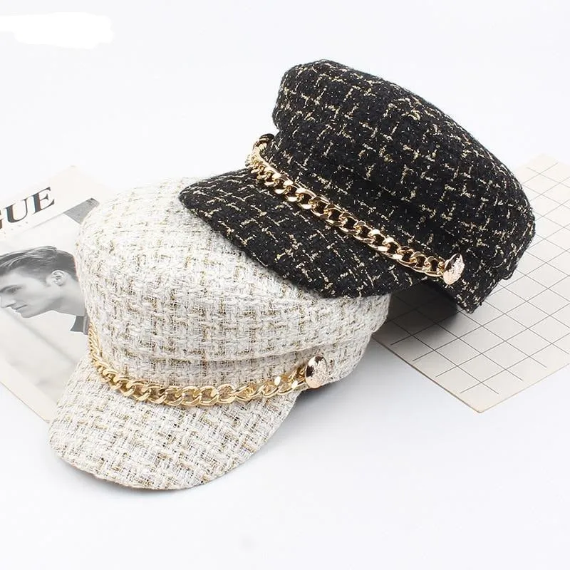 Nala Tweed Newsboy Hat - 3 Colors