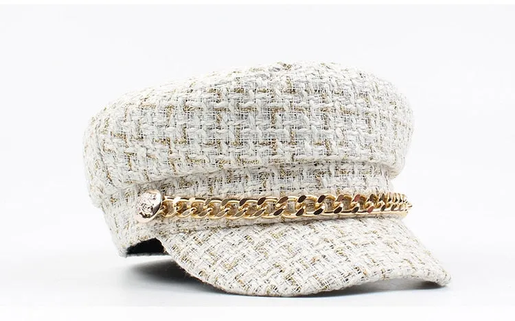 Nala Tweed Newsboy Hat - 3 Colors