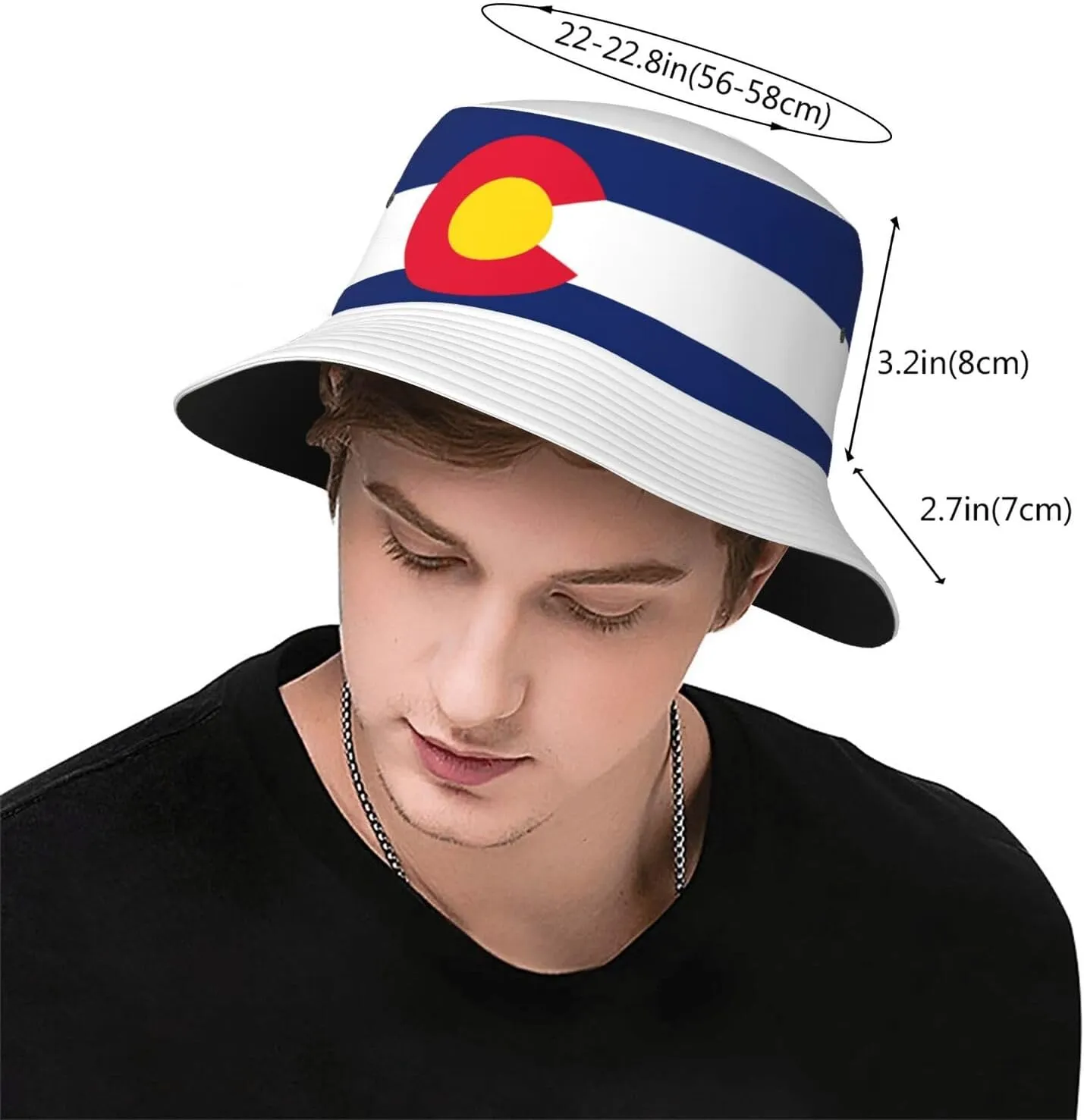 National Flag Bucket Hats with Headband Set Mens Womens - Cute Flag Summer Sun Hats Fisherman Hat Packable for Outdoor