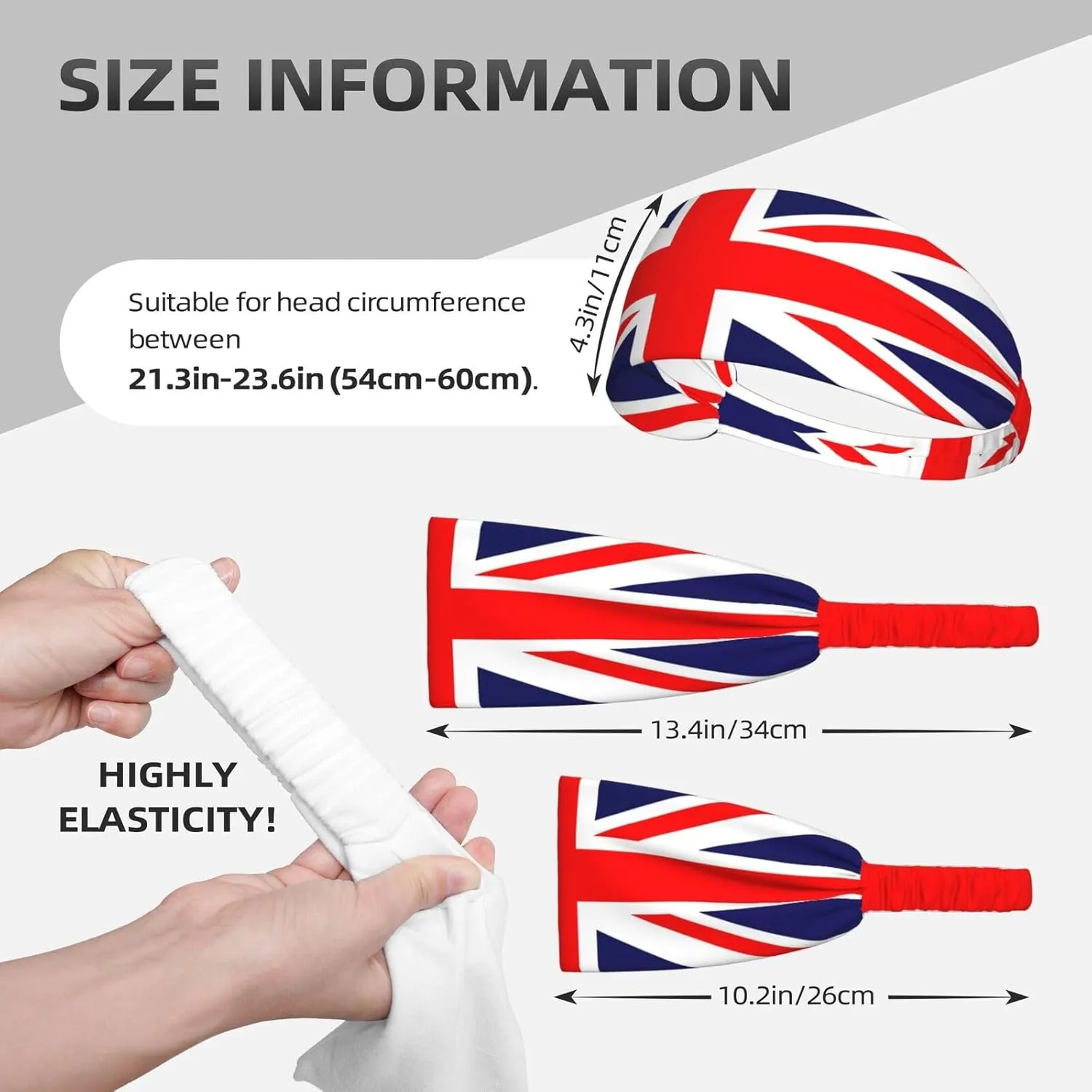 National Flag Bucket Hats with Headband Set Mens Womens - Cute Flag Summer Sun Hats Fisherman Hat Packable for Outdoor