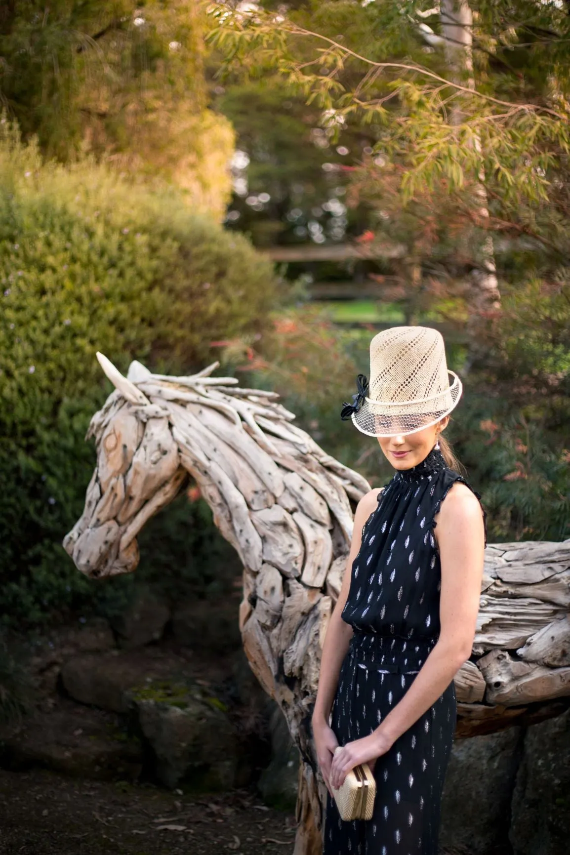 Natural Weave Tall Cap