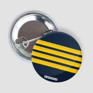 Navy Pilot Stripes - Button