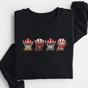 Nebraska Cornhuskers Football Highland Cow Football Team Football Lovers Gift Unisex Crewneck Hoodie Sweatshirt